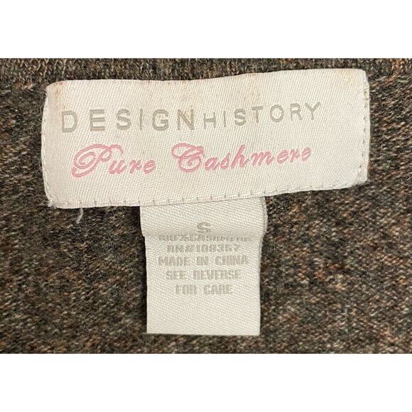 Design History Pure Cashmere Brown Knit Sweater Size Small RN108357 - Picture 2 of 3